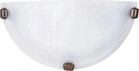 Fali lámpa Félplafon Rabalux Alabastro 30x30cm E27 Fehér Üveg 60W