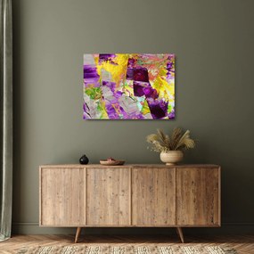 Absztrakció kép - festmény (üvegen) (70x50 cm)