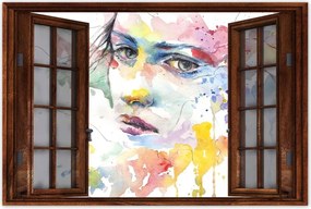 Poszterek 90x60 Akvarell Portré figura