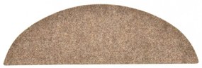 15 db krémszínű tűlyukasztott öntapadó lépcsőszőnyeg 56x17x3 cm