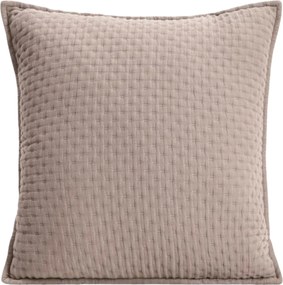 Anisha párnahuzat bézs dekoratív foltvarrással 45x45cm Homla