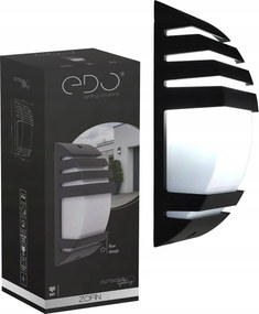 Edo Kültéri fali lámpa Zofin Homlokzati lámpa E27 Fekete IP44