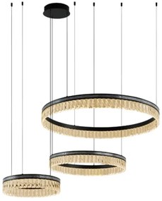 LED fényerőszabályozható kristálycsillár kábelen THALIA LED/120W/230V 3000-6000K + távirányító