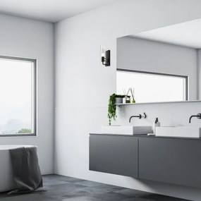 Rabalux 75027 - Fürdőszobai fali lámpa TEODORO 1xE14/12W/230V IP44 fekete