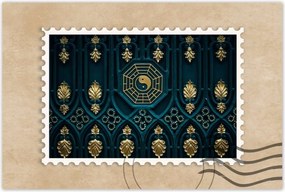 Poszterek 90x60 Absztrakt Arany harmónia