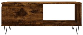 Füstös tölgy színű fatermék dohányzóasztal 90x50x36,5 cm