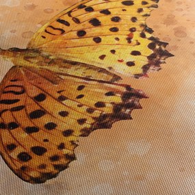 Kép - narancssárga pillangó, akvarell (90x60 cm)