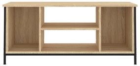 sonoma tölgyszínű szerelt fa TV-szekrény 102x35x45 cm