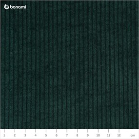 Sötétzöld kordbársony kinyitható kanapé 196 cm Base – Karup Design