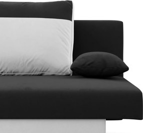 Sony kanapé, szövet anyag, hab töltet, fekete - fehér