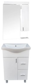 BIANKA 55/65 cm komplett fürdőszoba bútor, LED világítással