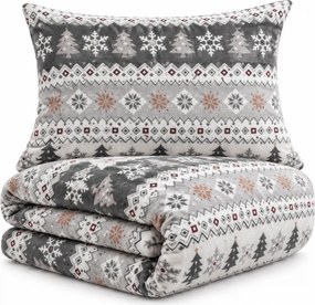 Mikroplüss ágyneműhuzat Samanta 200x140cm+90x70cm TiaHome