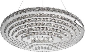 MORETTI MO6394 OVAL Króm Színű Függeszték 148W LED 3000-4000-6000K IP20