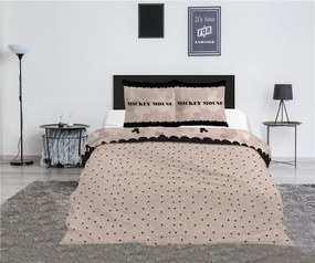 Disney Minnie Love Nights dupla, kétszemélyes ágyneműhuzat 240×220cm, 65x65 cm