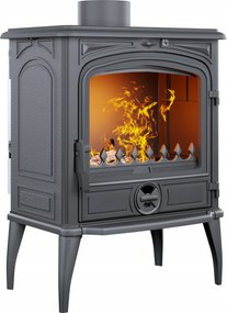 Kecske öntöttvas szabadonálló kályha öntöttvas kályha 6,5kW kandalló Selena fa