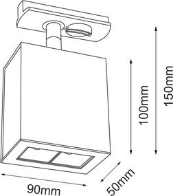 Antigo A-Glare 6320 Sínreflektor 2x4W/LED 4000K 320lm IP20