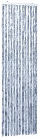 ezüstszínű zsenília rovarfüggöny 56 x 185 cm