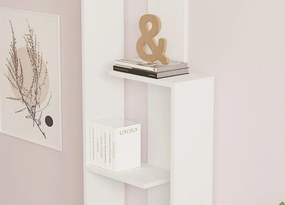 Wand könyvespolc, fehér, 50 cm