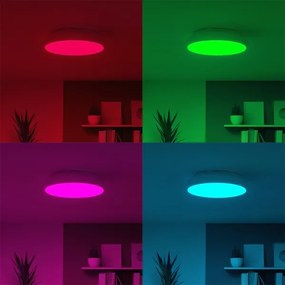 Eglo 98045 - LED RGB Szabályozható mennyezeti lámpa RIODEVA-C LED/27W/230V