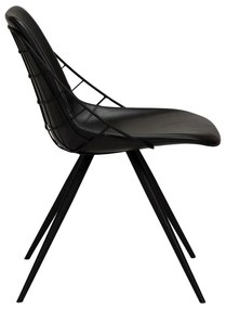 Sway fekete műbőr étkezőszék - DAN-FORM Denmark