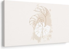 Kép - Line art monstera N⁰1 (90x60 cm)