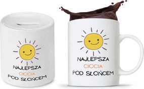 Néni Szett Ajándék Bögre Persely fényképes nyomtatással