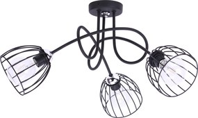 Mennyezeti Lámpa Függeszték Csillár Hármas Loft Vezeték Króm Led E27