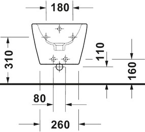 Duravit 2294150000 - D-NEO függesztett bidé, kerámia/fényes fehér