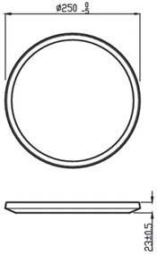 Philips - LED Dimmelhető kültéri lámpa SUPERSLIM LED/15W/230V IP54 fehér