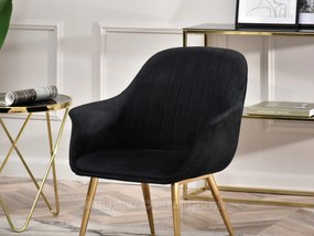 Fotel Osmol F (fekete + arany). 1110360