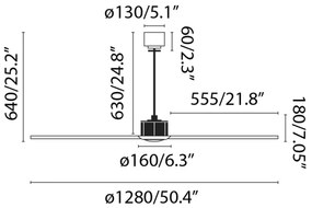 FARO 33395-10 - LED Mennyezeti ventilátor JUST FAN LED/16W/230V á. 128 cm + távirányító