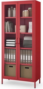 ANGELO vitrin, 800 x 1850 x 450 mm, Modern: piros