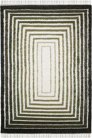 Zöld kézi szövésű gyapjúkeverék szőnyeg 140x200 cm Boucle Frame – Flair Rugs