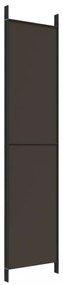 4 paneles barna szövet paraván 200x220 cm