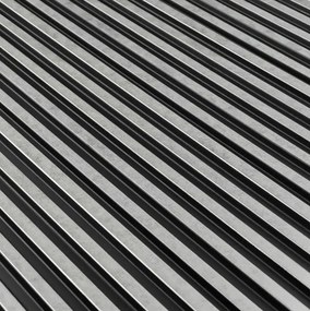 LAMELIO ASTI Ezüst lamella falpanel 270 × 12,2 cm