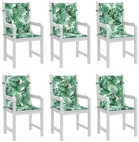 Székpárnák Egyéb 6 pcs Levélminta 100 x 50 x 3 cm Oxford szövet