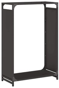 fekete hidegen hengerelt acél tűzifatároló 60x28x90 cm