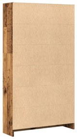 antik fa színű szerelt fa könyvespolc 80 x 24 x 143 cm