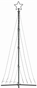 meleg fehér LED karácsonyfa 447 LED 249 cm