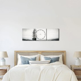 Kép - Egy hajó az óceánon (órával) (90x30 cm)