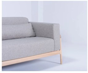 Fawn Plus szürke kanapé tölgyfából, 240 cm - Gazzda