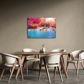 Türkiz lagúna, Laosz, Tat Kuang Si képe (70x50 cm)