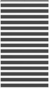 vidaXL zebrafüggönnyel fekete szövetszélesség 130,9 cm poliészter