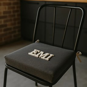 EMI sötétszürke székpárna 40x40 cm