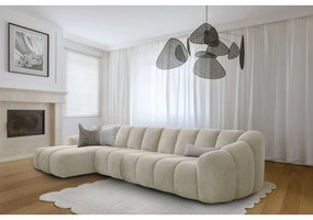 Bézs sarokkanapé (bal oldali-heverő résszel) Shell – Miuform