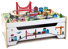 Hape Játéktábla tárolóhellyel és vasútpályával