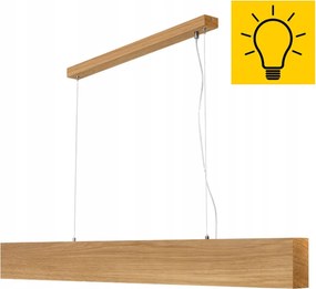 Mennyezeti Led Lámpa Tölgy 140 CM Nappali Konyha Asztal fölé 50W 3000K