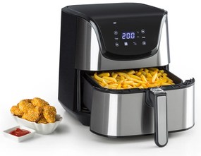 Klarstein AeroVital Deluxe, forrólevegős fritőz, 1700 W, 5,4 l, rozsdamentes acél