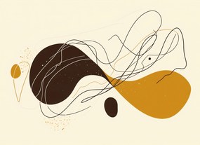 Poszter 55x40cm Vonalak és formák szimfóniája