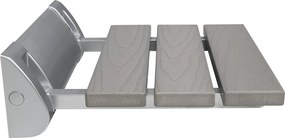 Aqualine Aqualine, Összecsukható zuhanyülőke 32x32,5cm, WPC, szürke, AE236GR